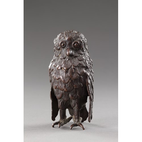 A Finely Cast Renaissance Model of an Owl